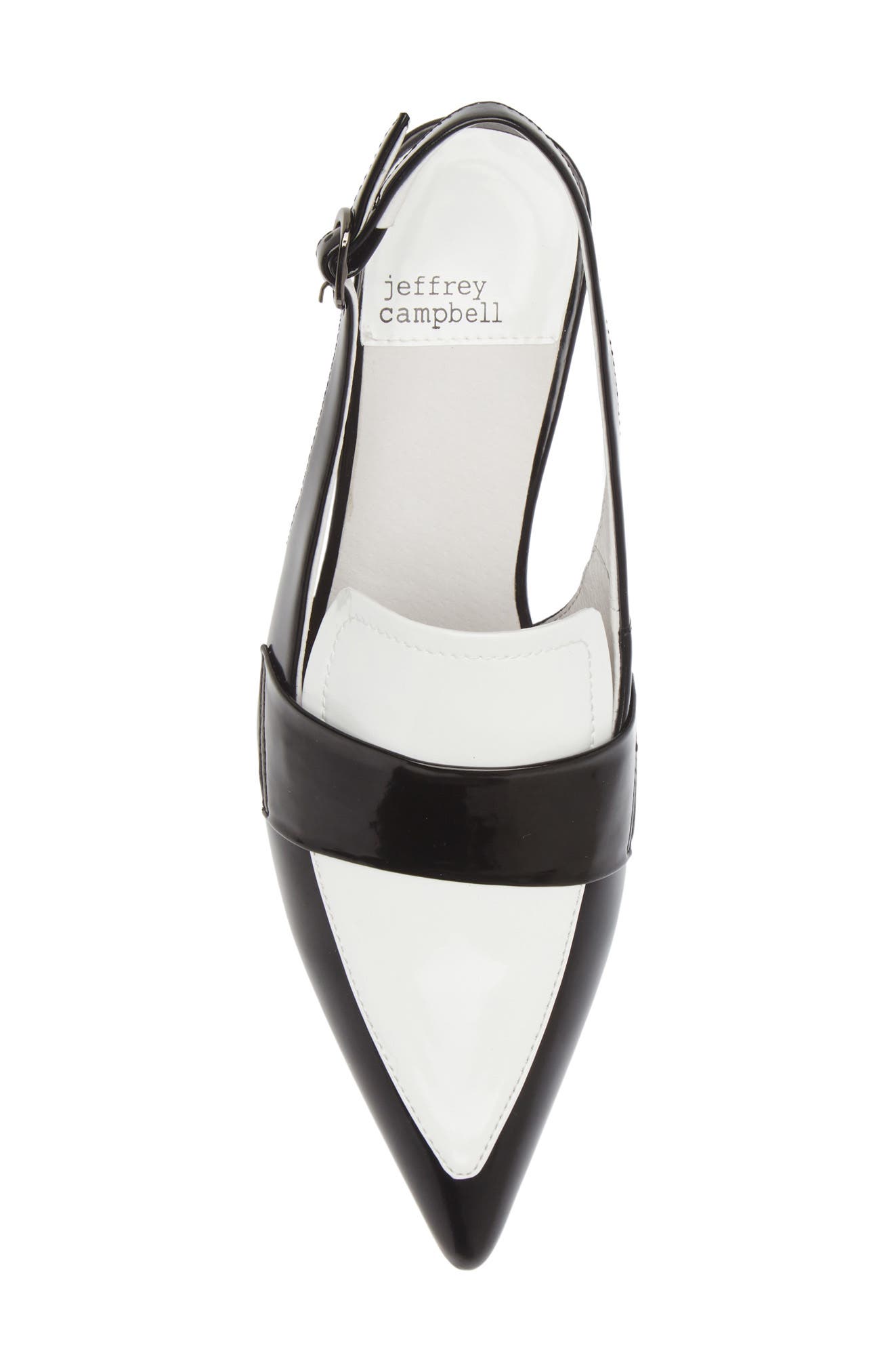 Literature Pointed Toe Pump, Alternate, color, BLACK BOX WHITE
