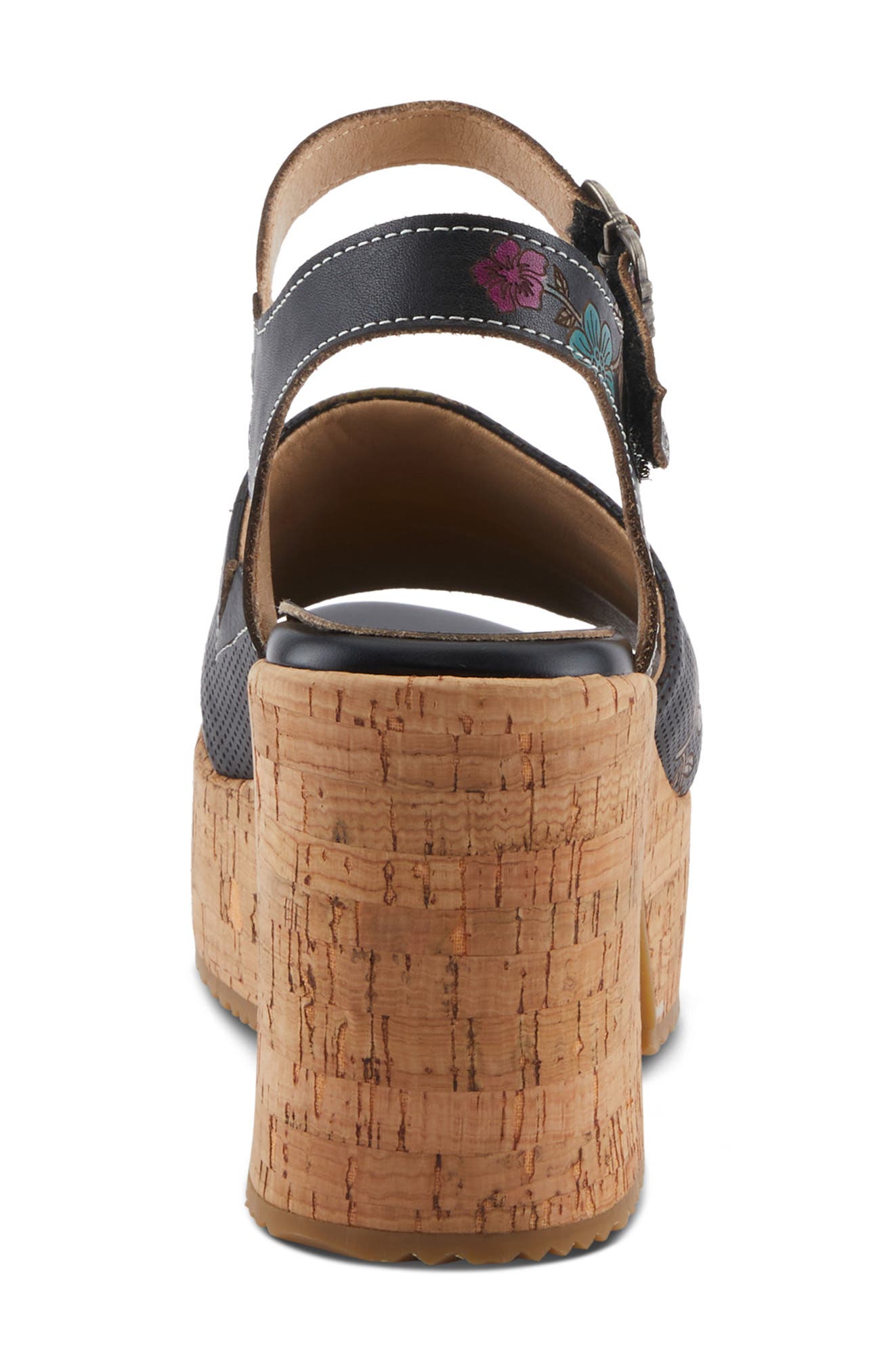 L'Artiste by Spring Step Halena Platform Sandal, Alternate, color, Black Multi