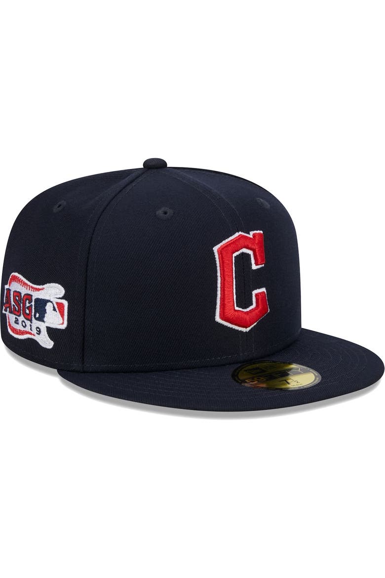 Men's New Era Navy Cleveland Guardians  2019 MLB All-Star Game Team Color 59FIFTY Fitted Hat, Main, color, Navy