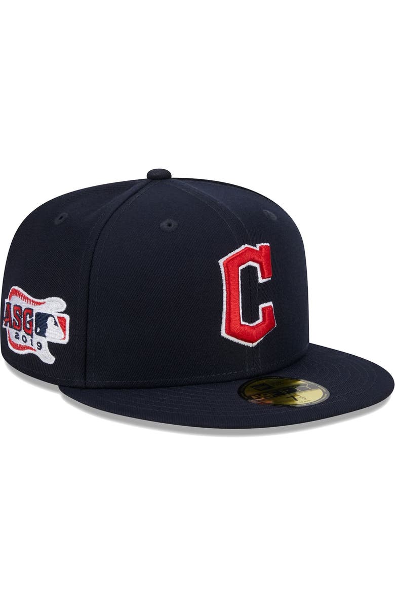 New Era Men's New Era Navy Cleveland Guardians  2019 MLB All-Star Game Team Color 59FIFTY Fitted Hat, Main, color, Navy