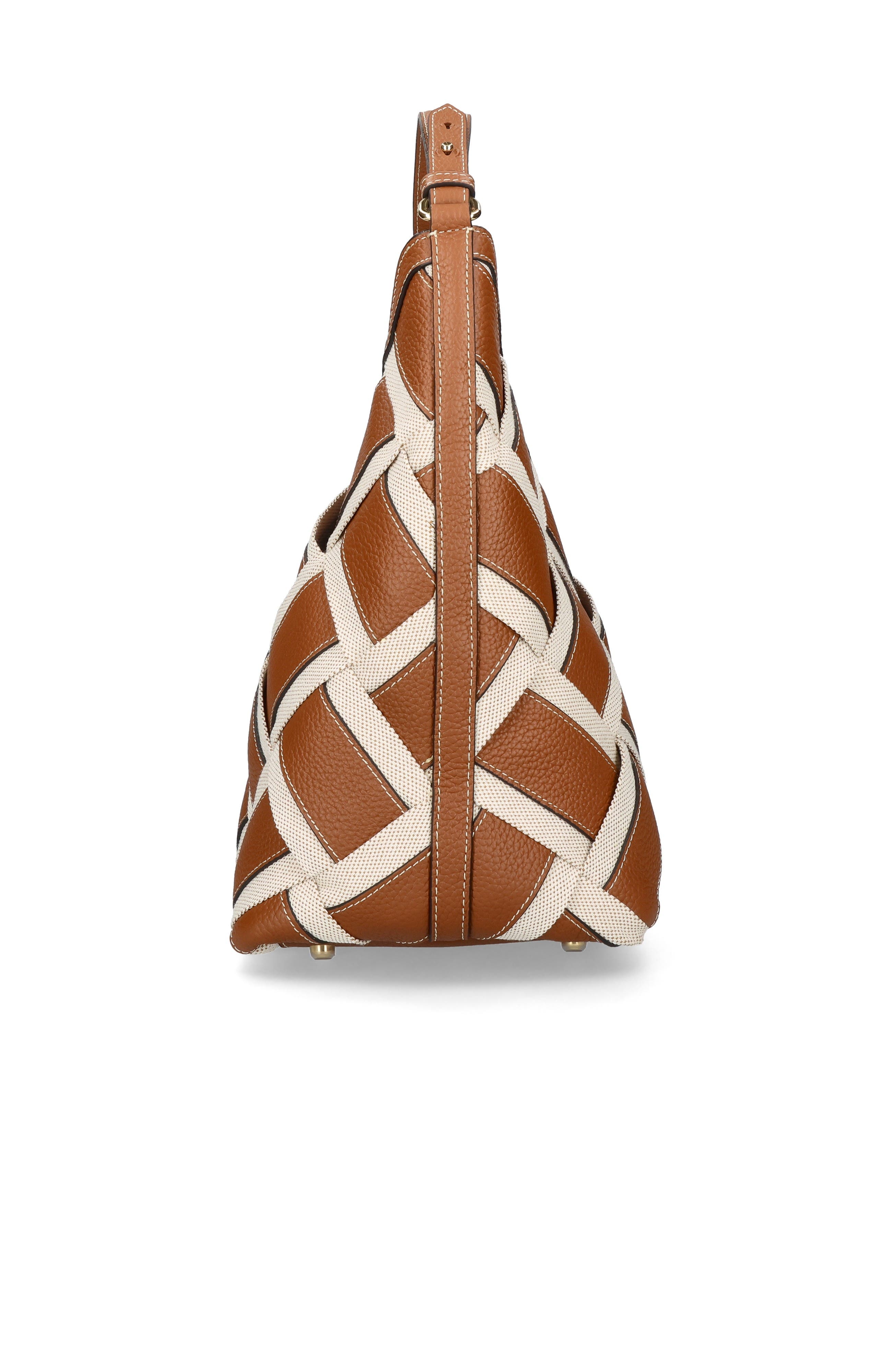 Large Criss Cross  Top Strap Bag, Alternate, color, Tan