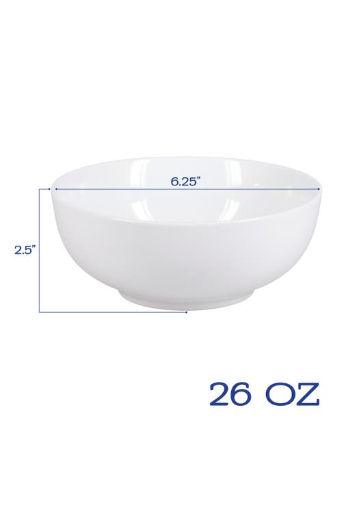 Bia Cordon Bleu Set Of 8 Chowder Bowls In White