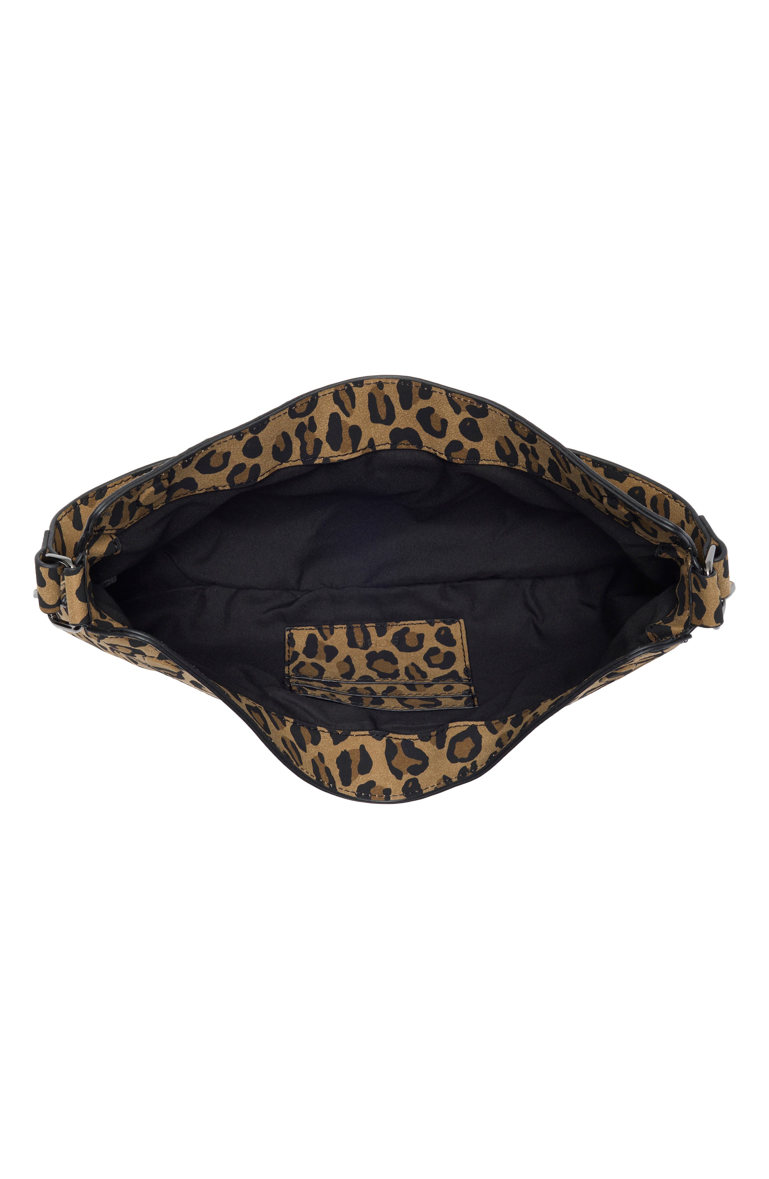 Leopard Print Baguette Shoulder Bag, Alternate, color, LEOPARD