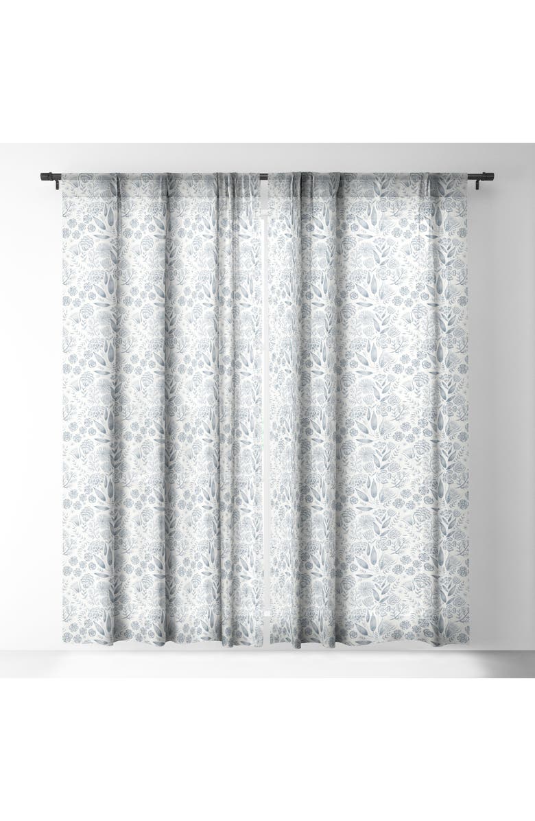 Deny Designs Leaf Sheer Window Panel, Alternate, color, 