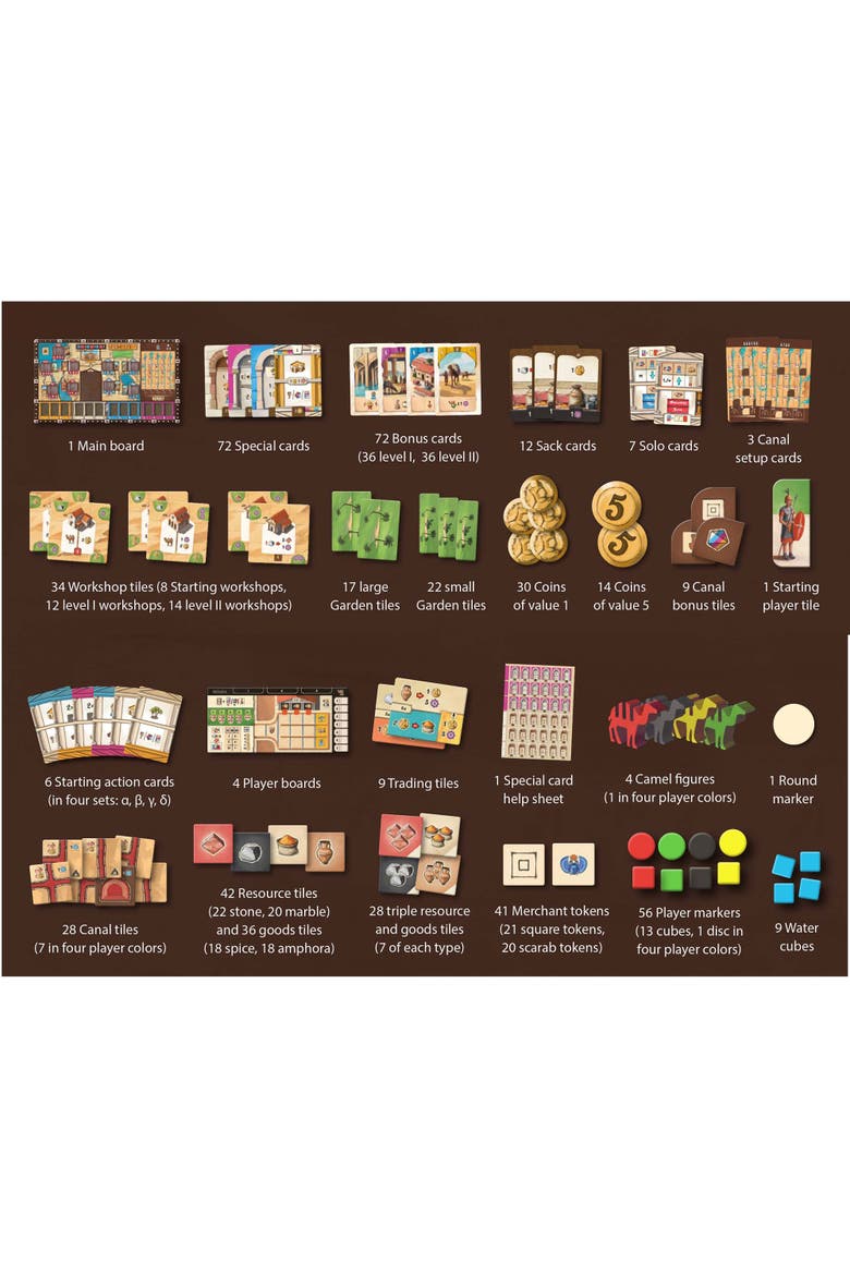 Resafa Strategic City Building Board Game, Ages 14+, Alternate, color, Multicolored