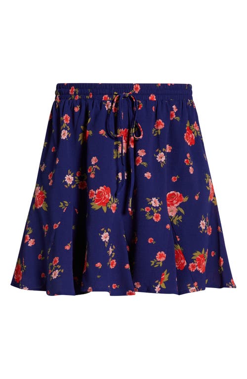 Sugarlips Floral A-line Skirt In Purple