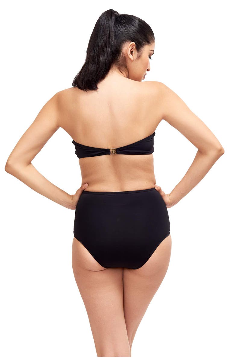 Sauipe Giovanna Bandeau Bikini Top, Alternate, color, Black