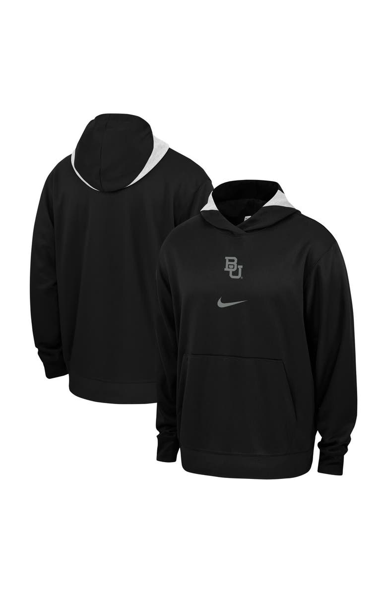 Nike Men's Nike Black Baylor Bears Basketball Spotlight Performance Pullover Hoodie, Main, color, 