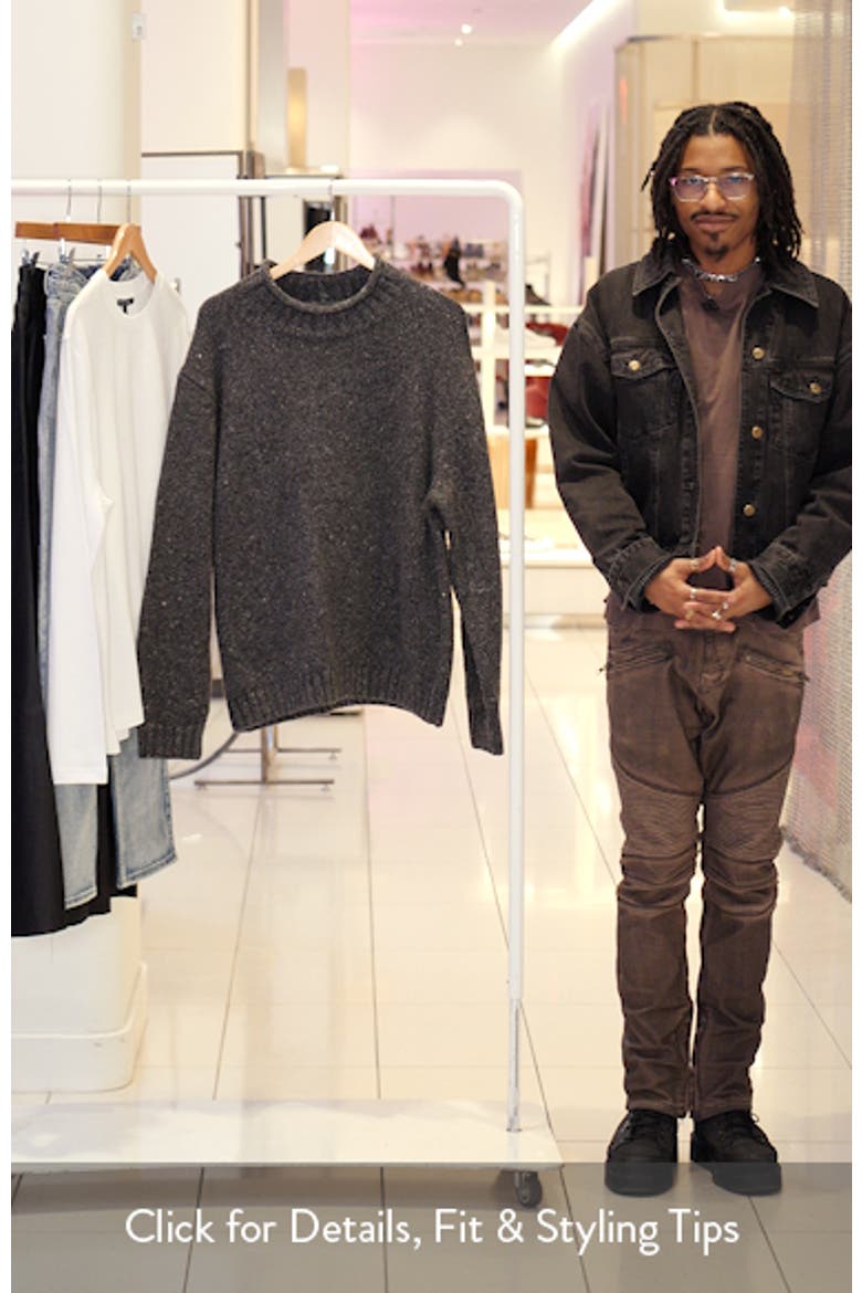 Roll Neck Donegal Wool Blend Sweater video