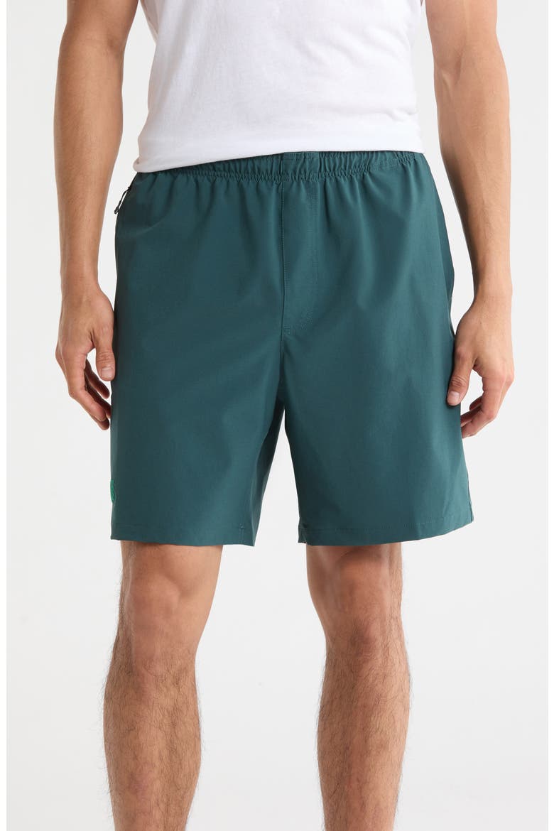 Outline Hybrid Water Repellent Shorts, Main, color, MYSTIC MOSS