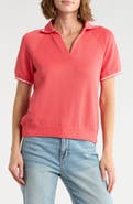 Joie Contrast Stripe Polo