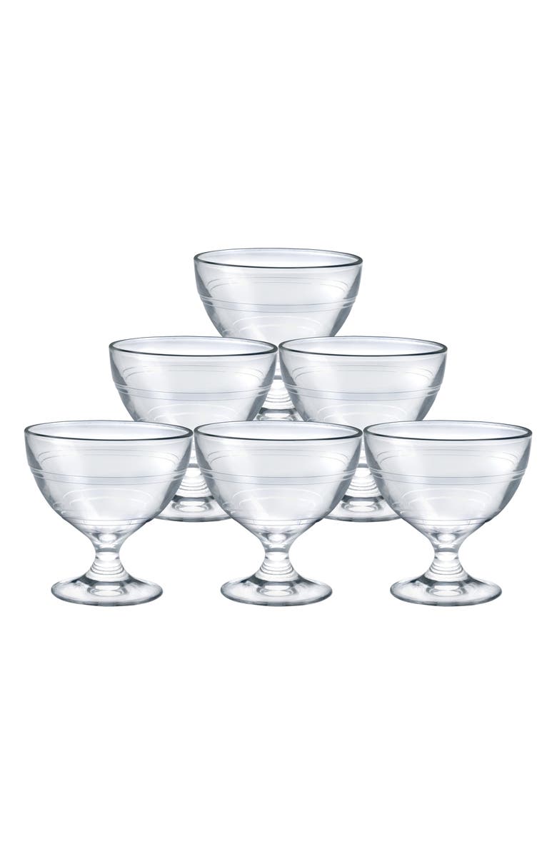 Duralex USA Gigogne Set of 6 Tempered Glass Ice Cream Cups, Alternate, color, 
