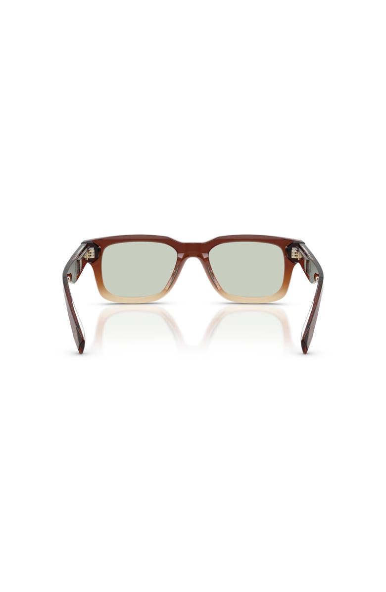 Brunello Cucinelli 51mm Rectangle optical glasses, Alternate, color, Red