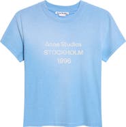 Acne Studios Etza U 1996 Strayed Logo Cotton & Hemp Graphic T-Shirt