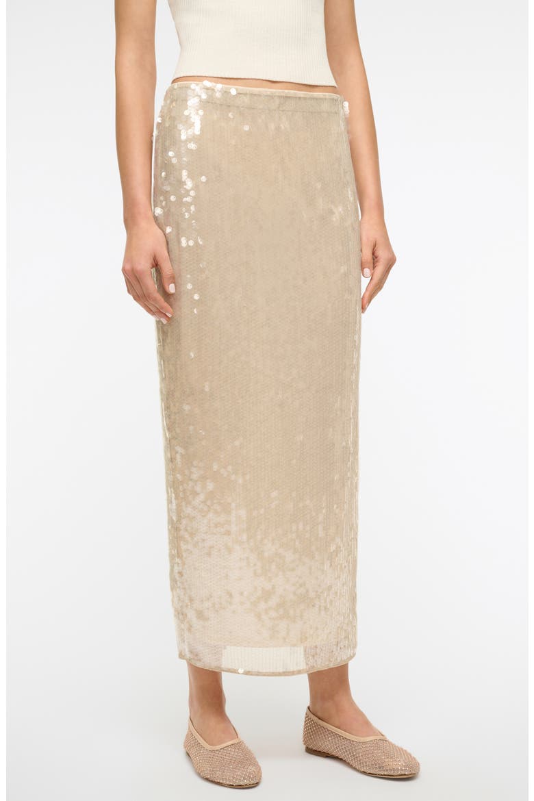 Casey Sequin Skirt, Alternate, color, MOON