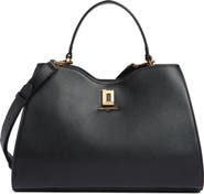 KARL LAGERFELD PARIS Elle Leather Satchel