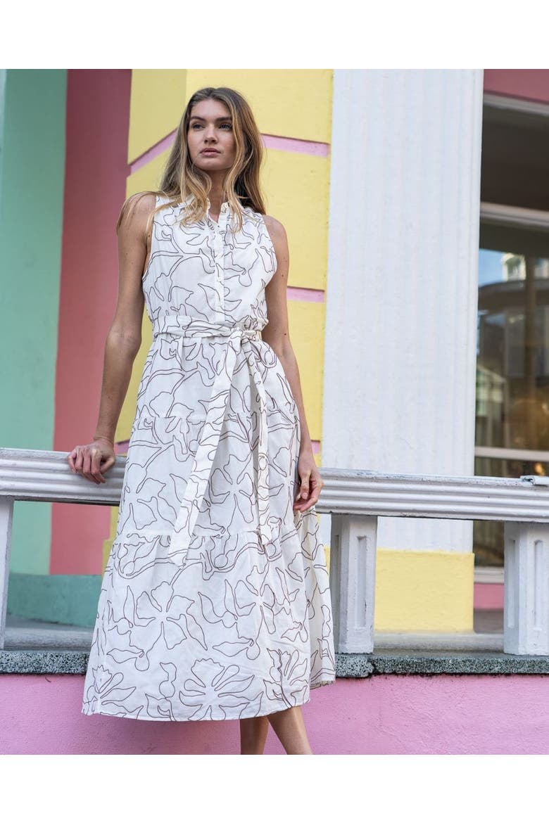 Cotton Emeline Maxi Dress, Alternate, color, UMA COCONUT
