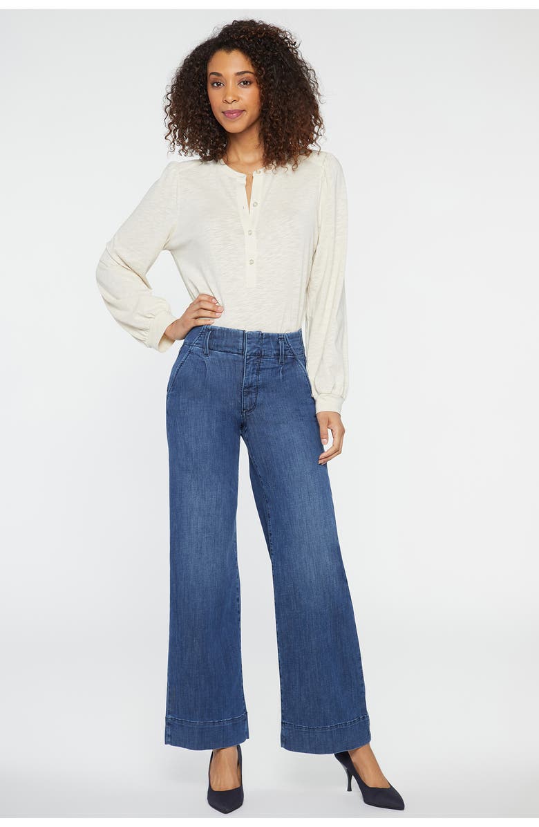 NYDJ Mona High Waist Wide Leg Trouser Jeans, Alternate, color, Reminiscent