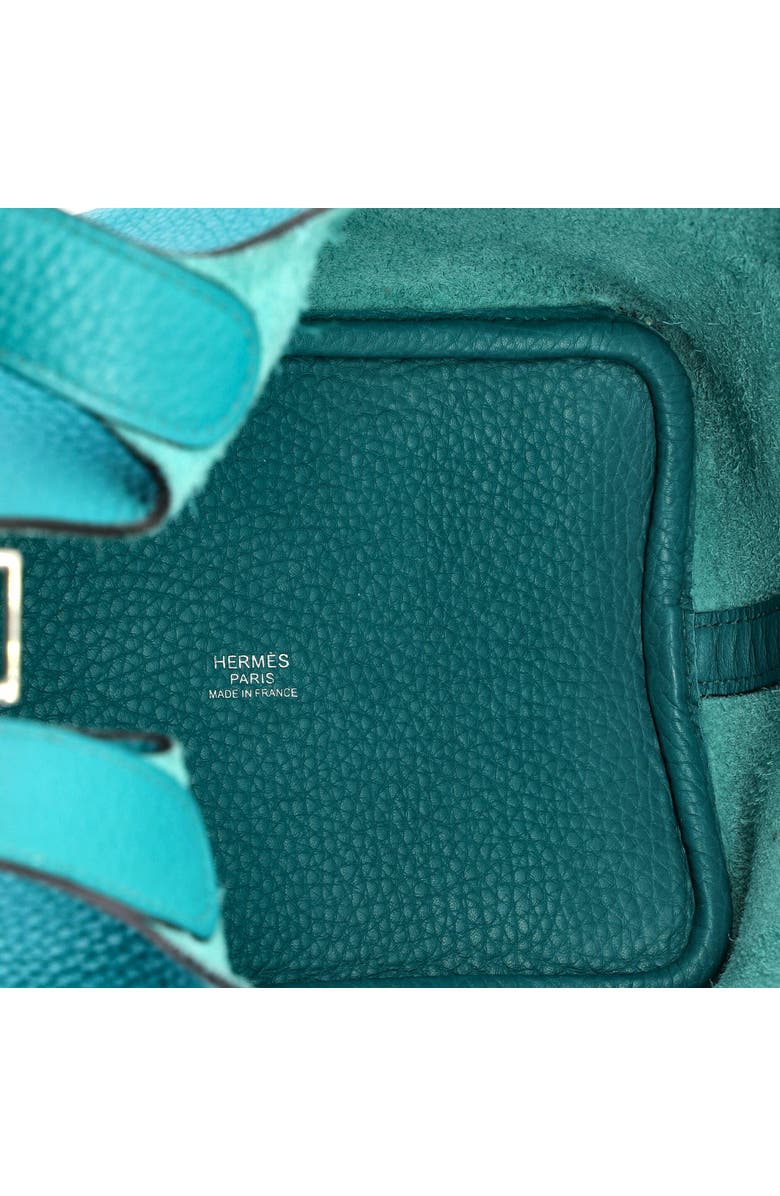 Pre-Owned Hermes Picotin Lock Bag Clemence MM, Alternate, color, Bleu Paon