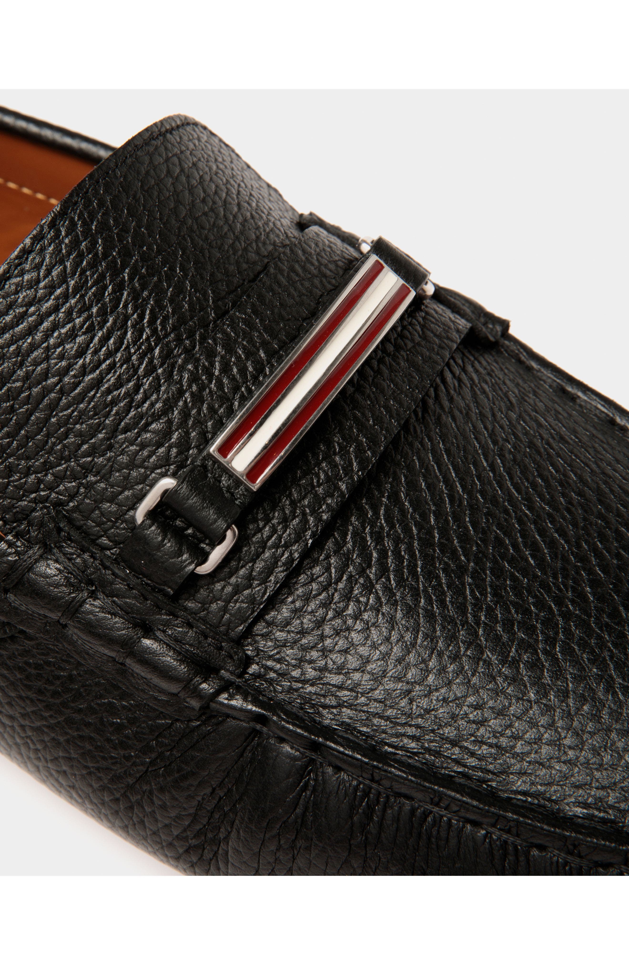 Bally Pilot Driver In Bovine Grained Leather, Alternate, color, 