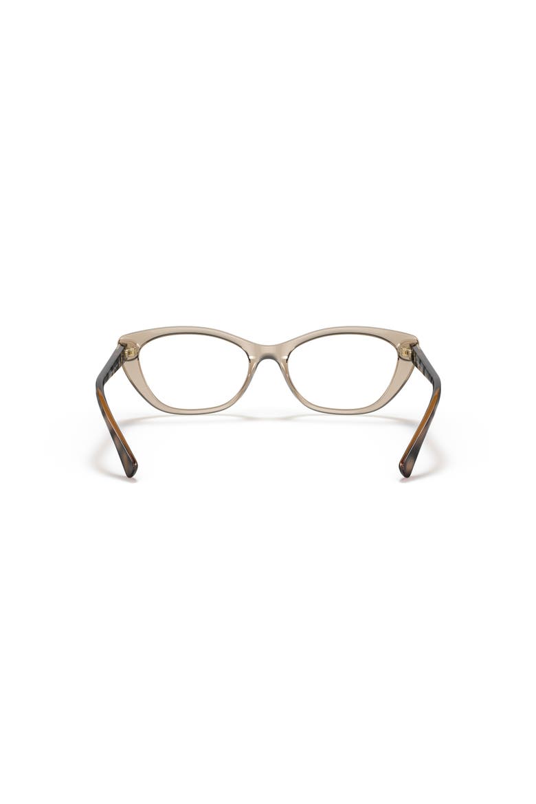 52mm Oval optical glasses, Alternate, color, Brown