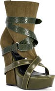 AZALEA WANG Rothko Platform Wedge Sandal