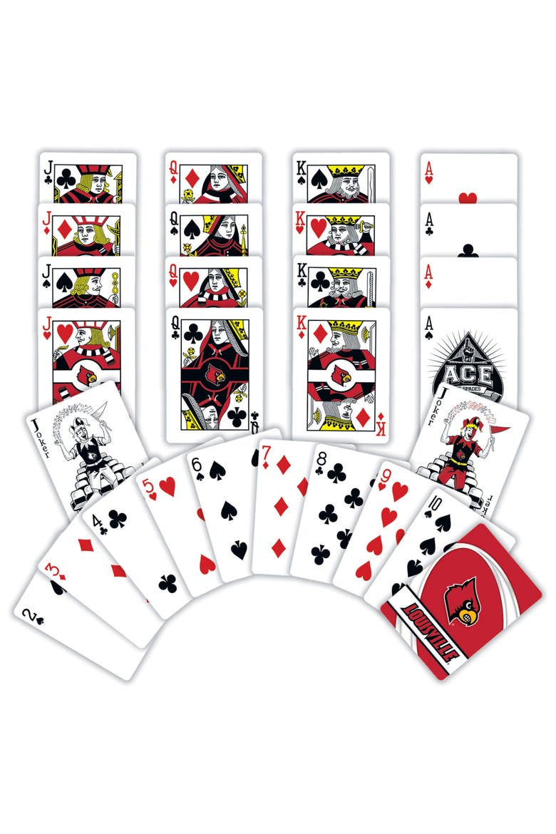 Louisville Cardinals Playing Cards, Alternate, color, Multicolor
