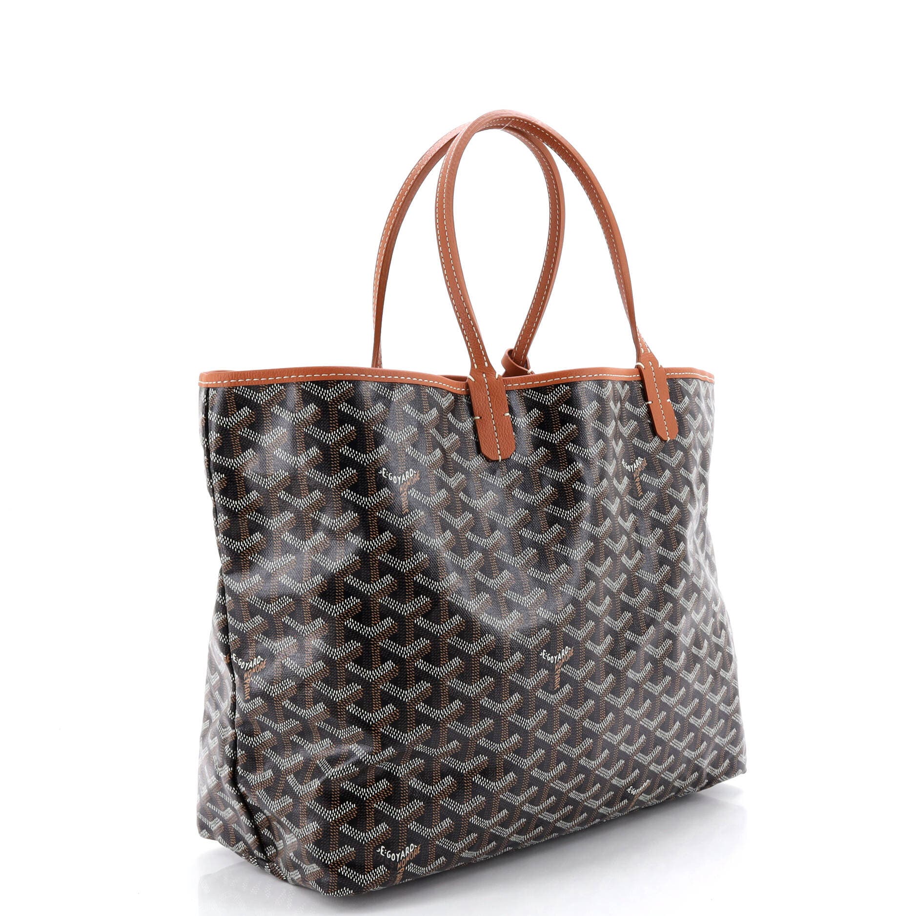 Pre-Owned Goyard Saint Louis Tote Coated Canvas PM, Alternate, color, Brown
