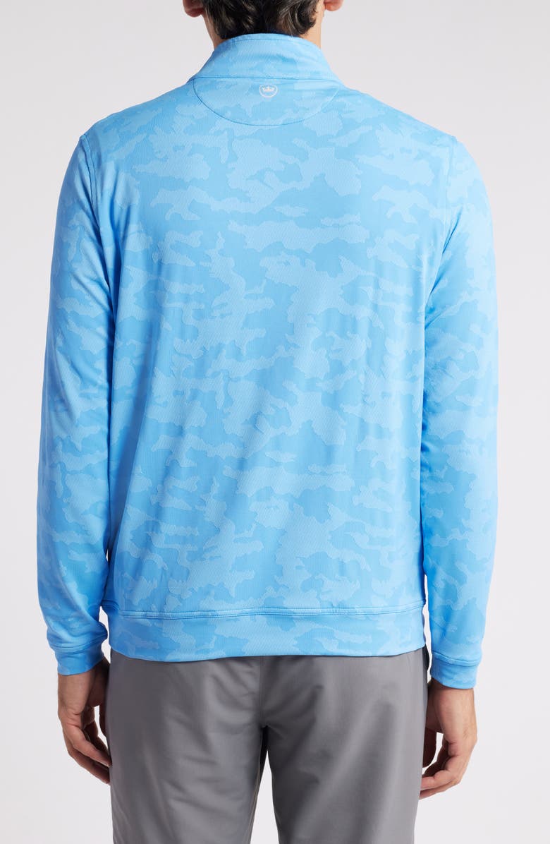 Peter Millar Perth Camo Performance Quarter Zip Pullover, Alternate, color, 
