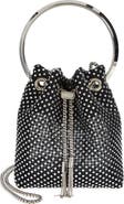 Jimmy Choo Bon Bon Crystal Mesh Top Handle Pouch