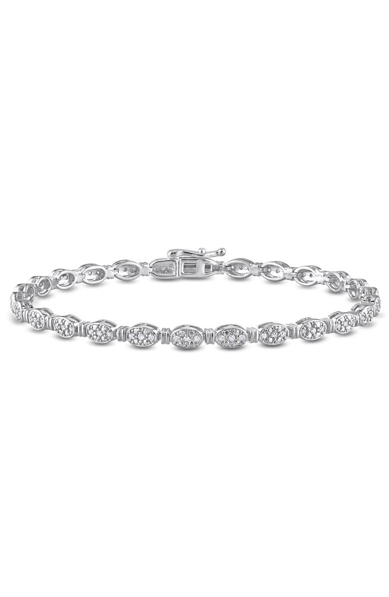 Julianna B. 1/2 CTW Diamond Tennis Bracelet Sterling Silver, Main, color, Sterling Silver