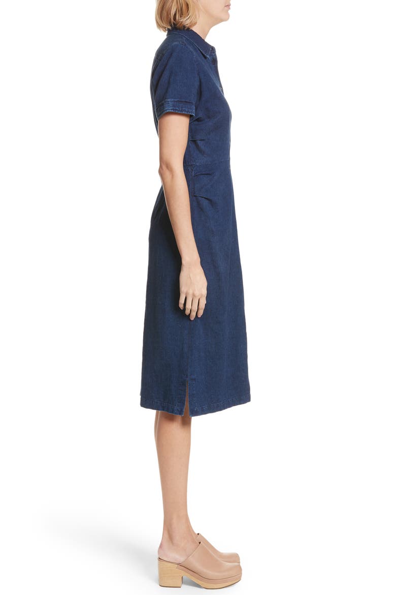 Extend Denim Dress, Alternate, color, DARK INDIGO