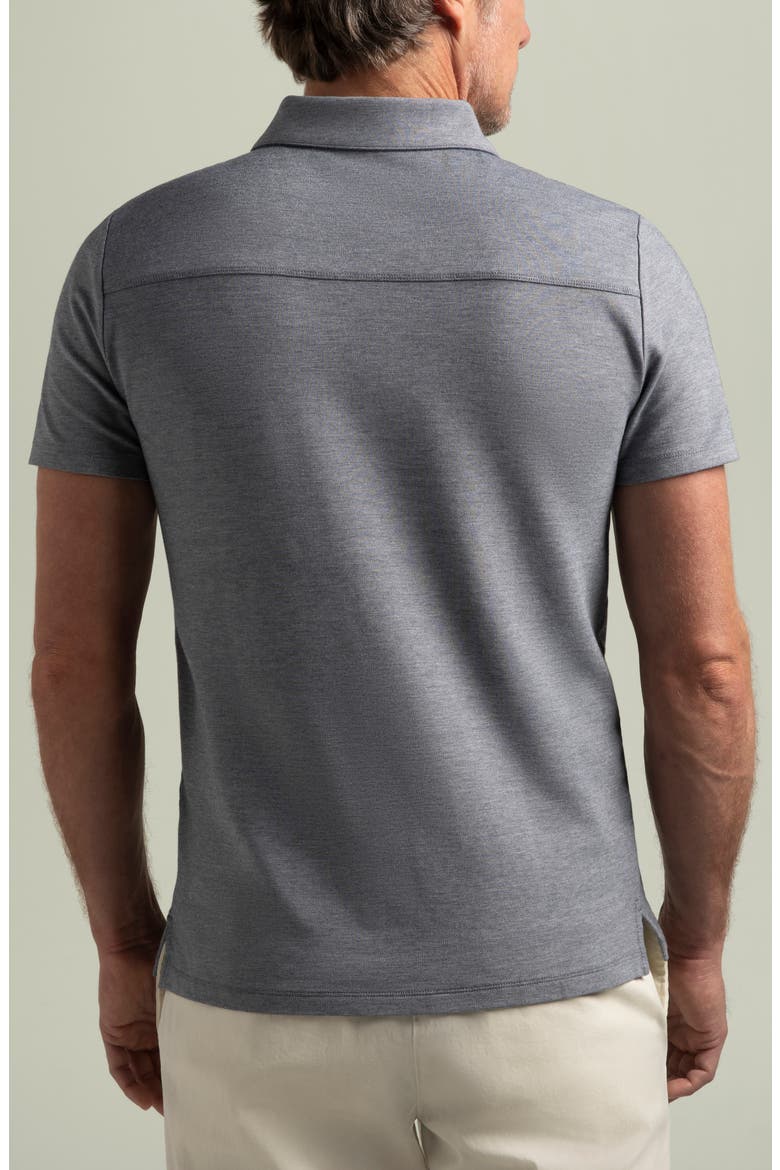 Biscayne Slim Fit Cotton Blend Piqué Golf Polo, Alternate, color, MIDNIGHT NAVY