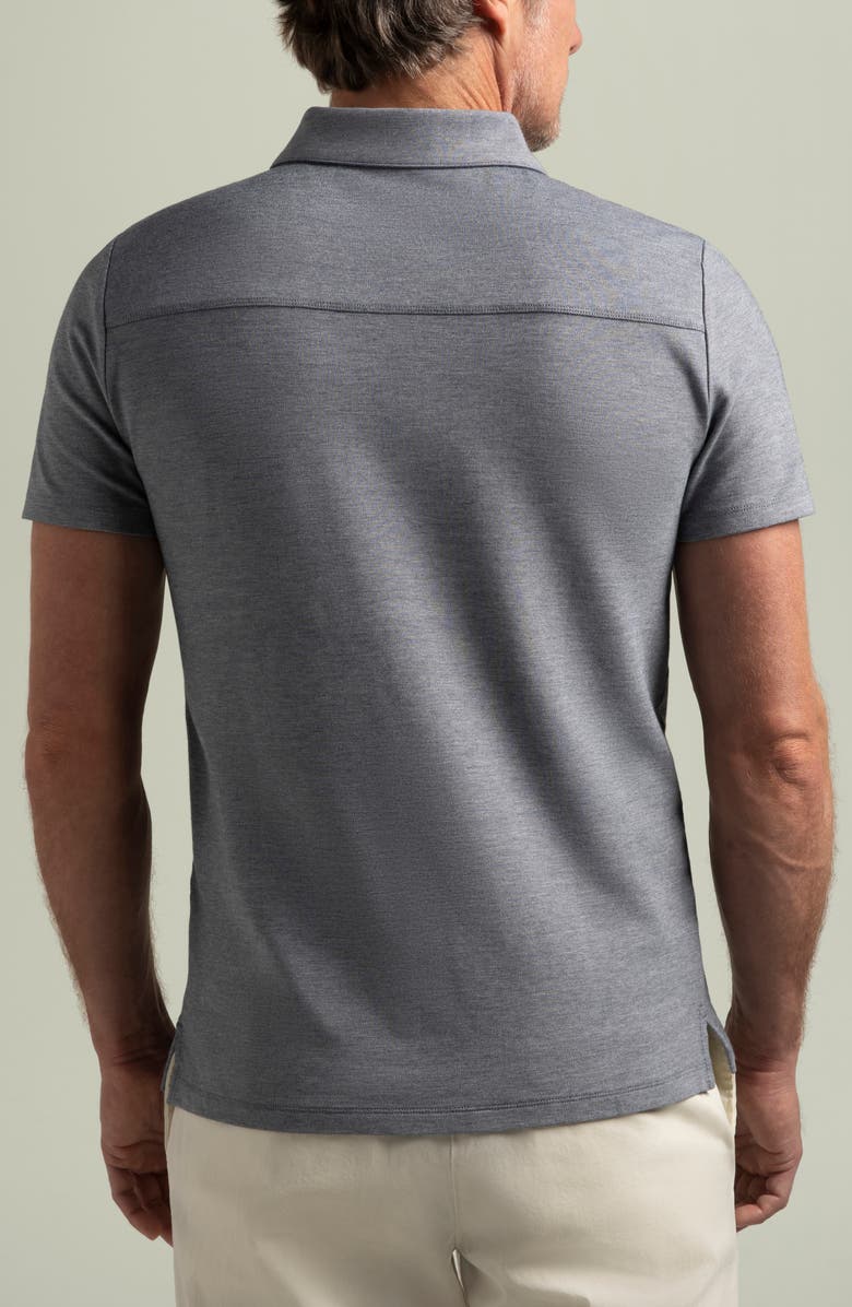 Hypernatural Biscayne Slim Fit Cotton Blend Piqué Golf Polo, Alternate, color, Midnight Navy