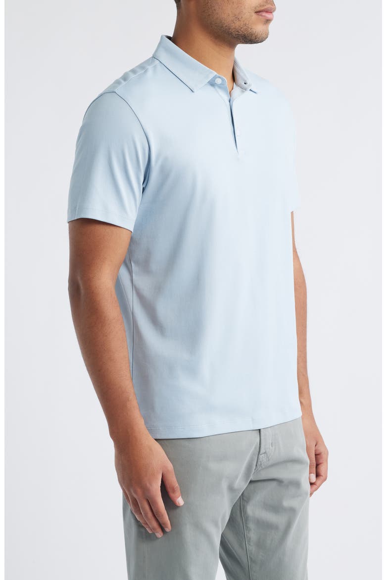 Northpark Cotton Blend Polo, Alternate, color, LIGHT BLUE