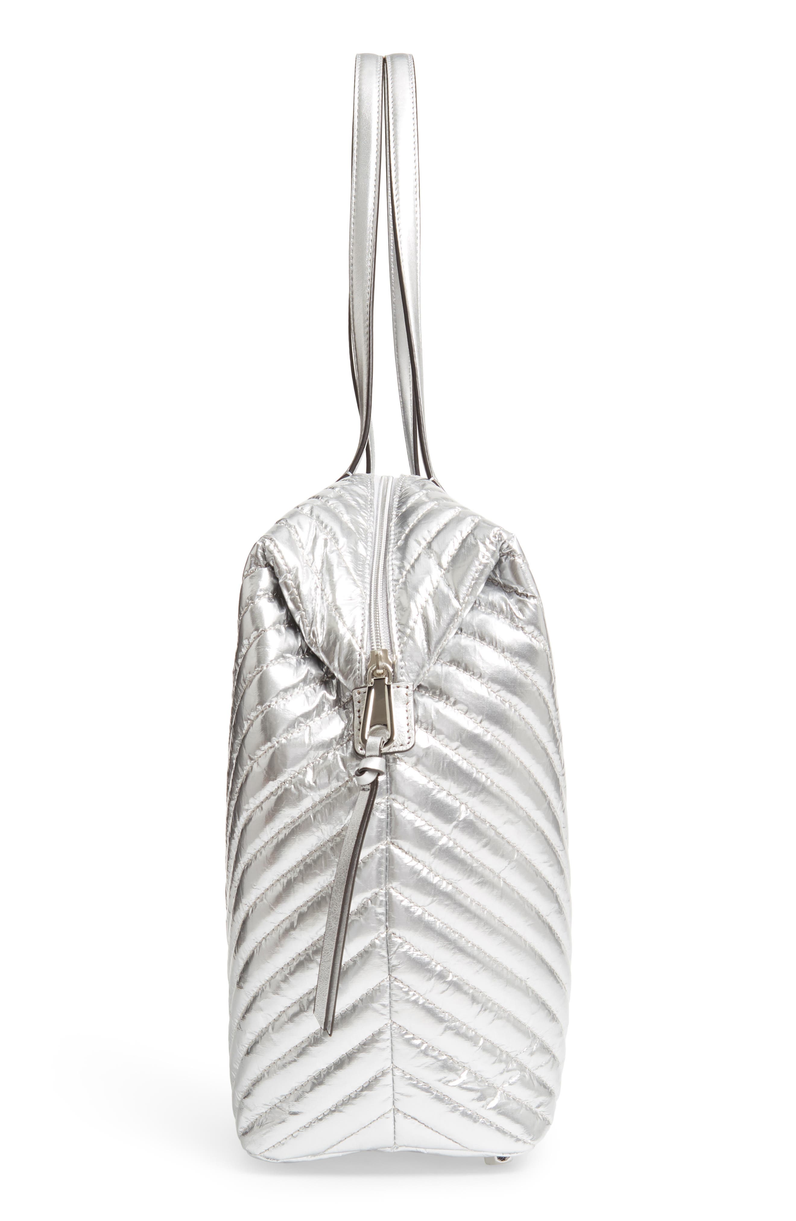 Rebecca Minkoff Quilted Nylon Tote, Alternate, color, 