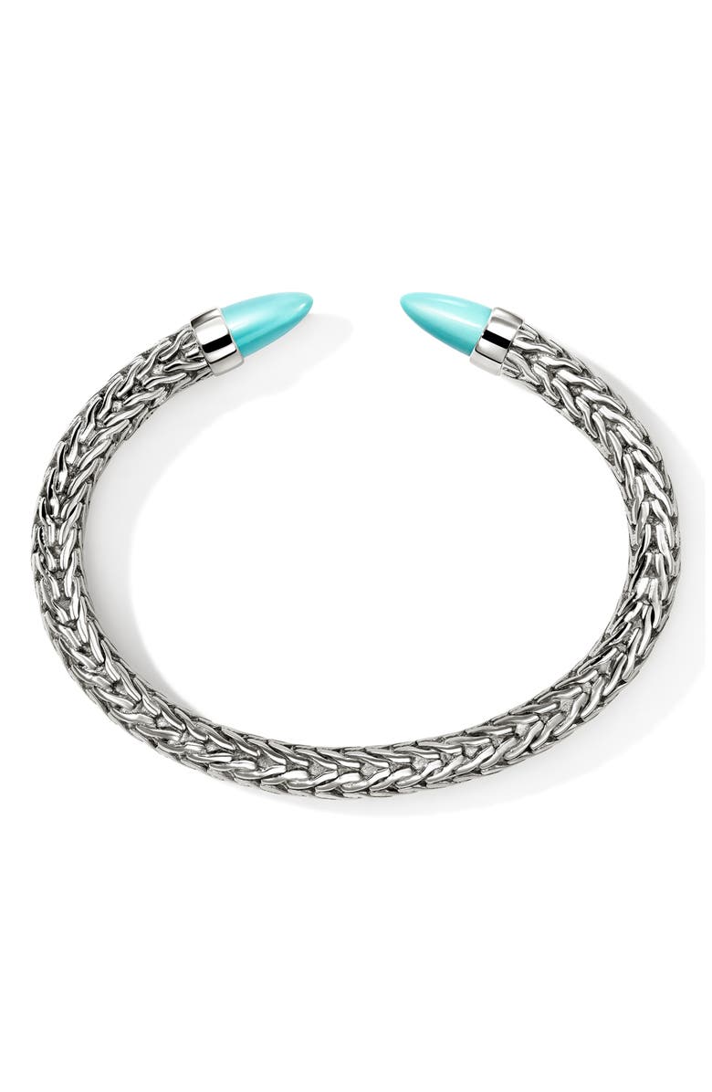 John Hardy Spear 50 Flex Cuff Bracelet, Alternate, color, Silver