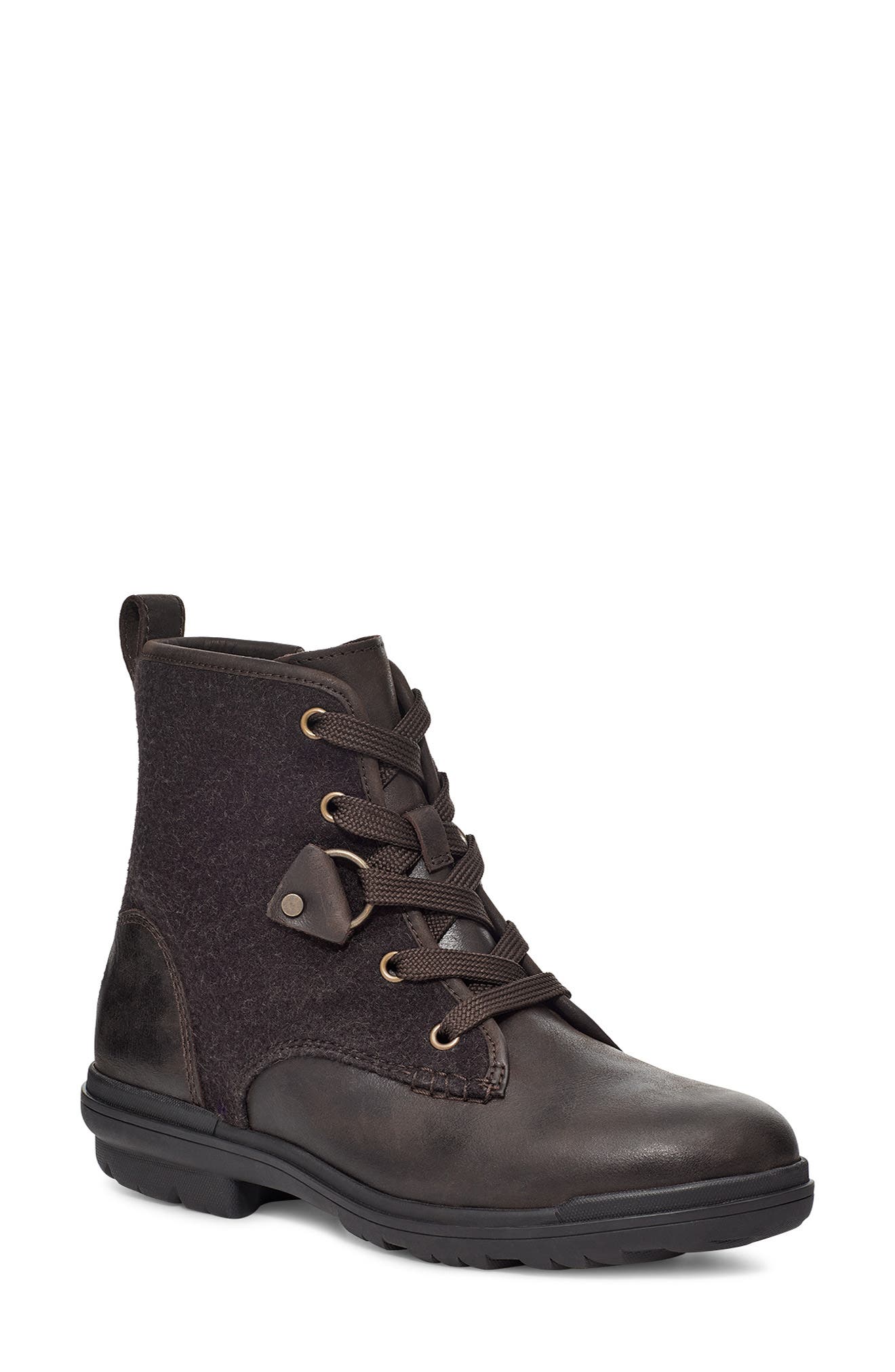 Hapsburg Waterproof Lace-Up Boot, Main, color, STOUT LEATHER