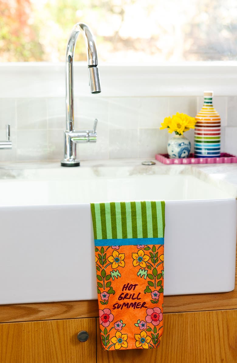 Furbish Grill Summer Dish Towel, Alternate, color, 