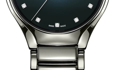 Rado True Secret Diamond Ceramic Bracelet Watch, 40mm