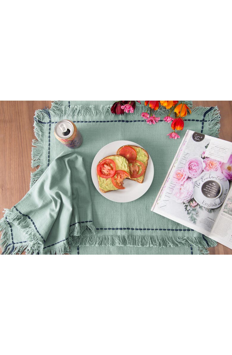 carol
frank Cheryl Surf Placemats Set of 4 Blue Quilted Washable Placemat, Alternate, color, Blue