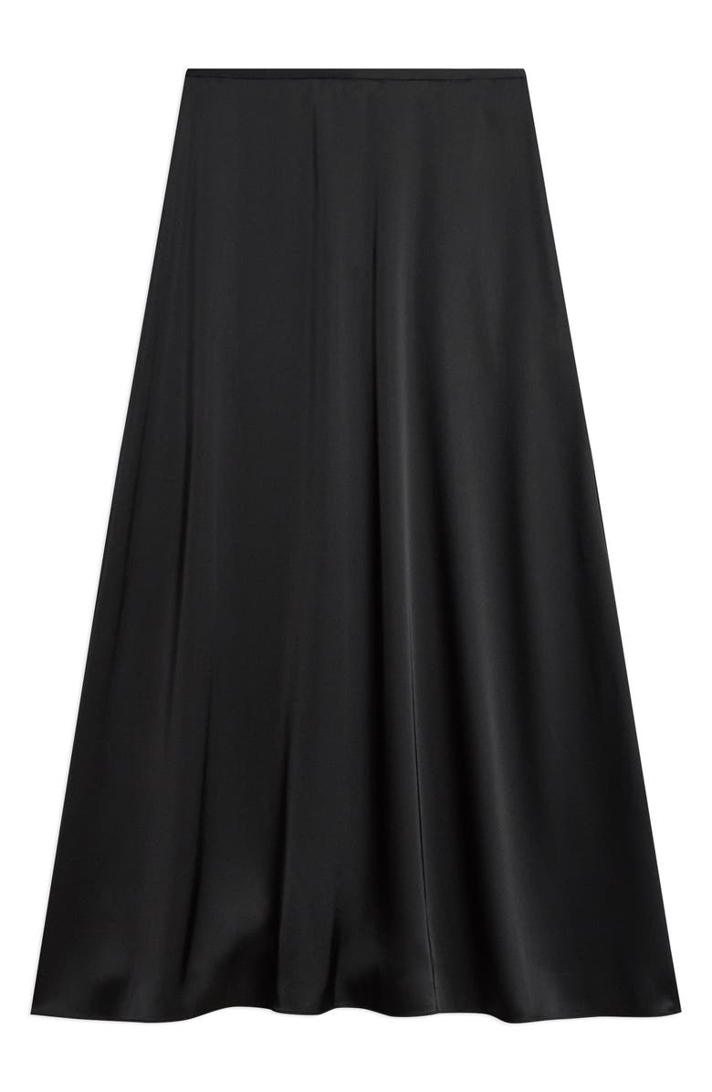 Theory Bias Cut Maxi Skirt, Alternate, color, Black