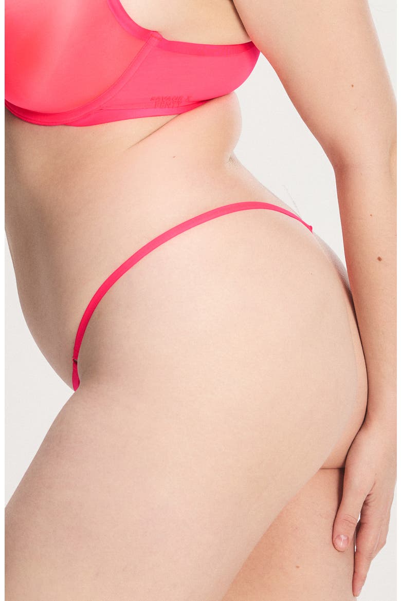 Sheer X G-String, Alternate, color, OPEN LATE RED