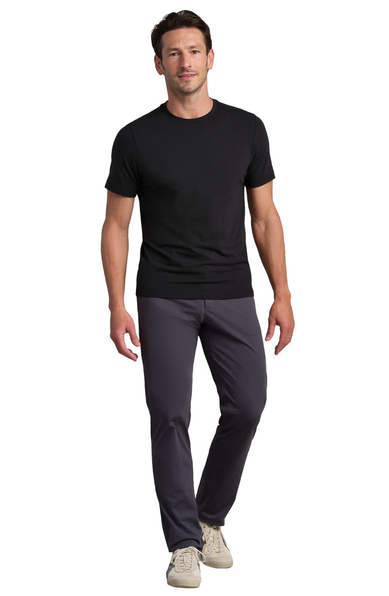 Rhone Slim Fit Performance T-Shirt, Alternate, color, Pure Black