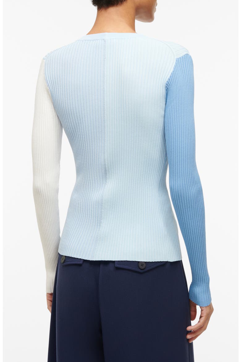 Rib Cardigan, Alternate, color, PERIWINKLE MULTI