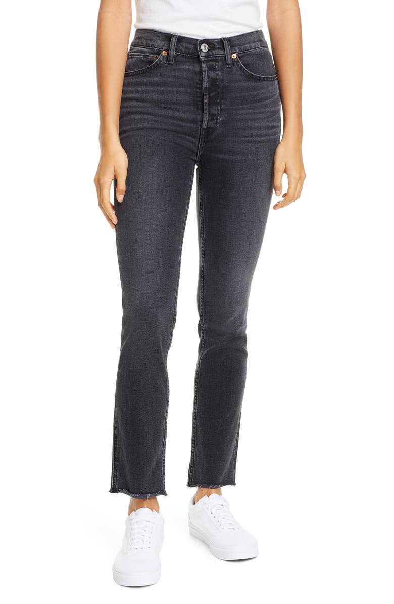 Re/Done Originals '80s Slim Straight Leg Jeans, Main, color, 