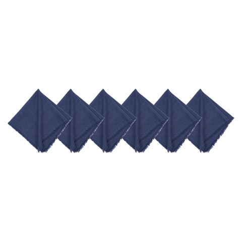 Frayed Vintage Indigo Napkin Set of 6