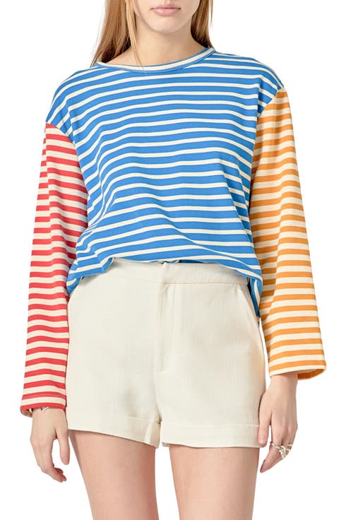 Stripe Colorblock Top