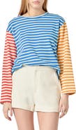 English Factory Stripe Colorblock Top