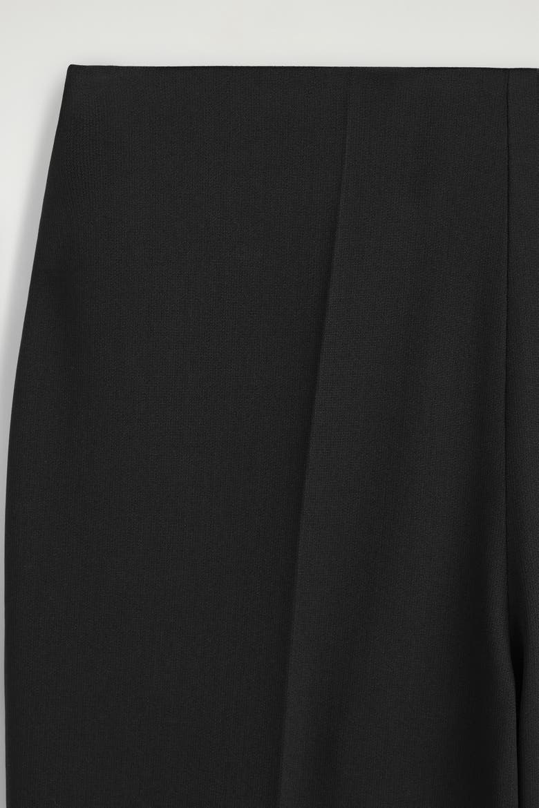 Cropped Flared Pants, Alternate, color, BLACK